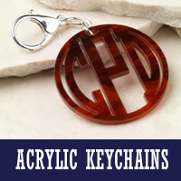 Acrylic Monogram Keychains